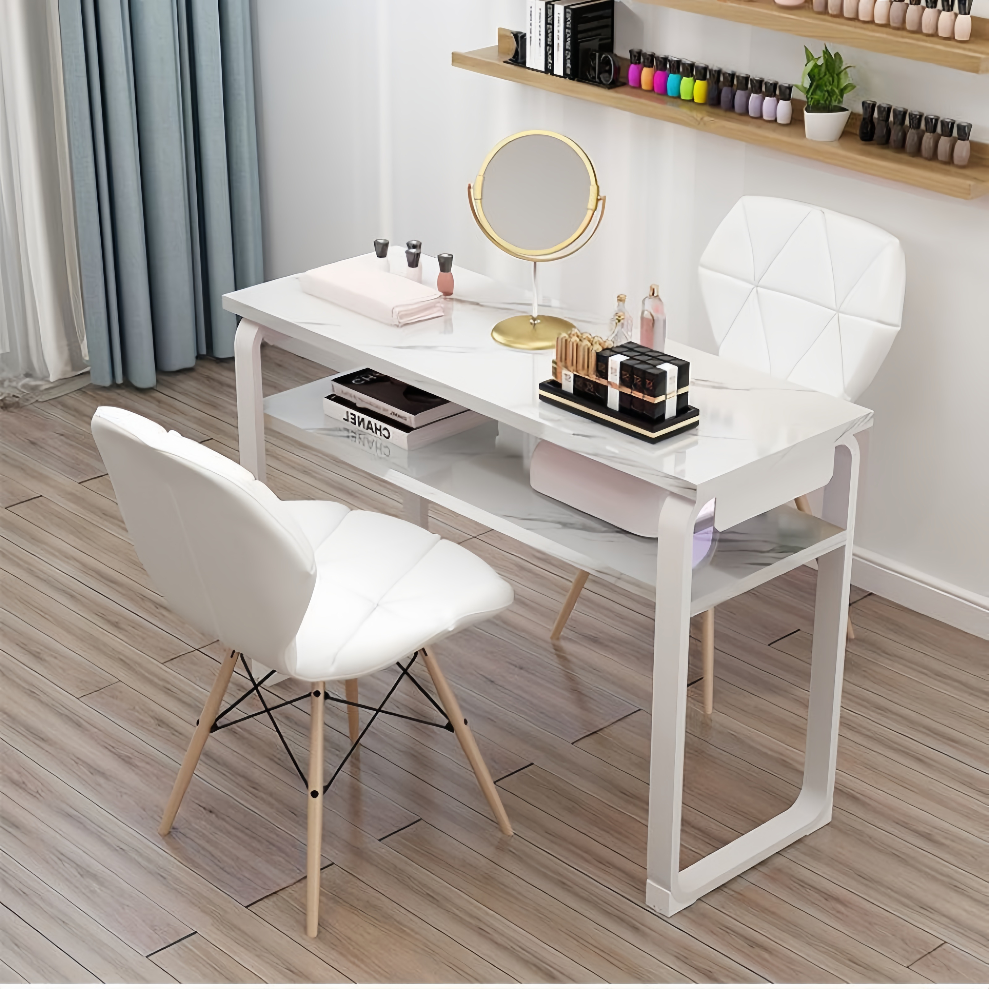Table de manucure en bois style C