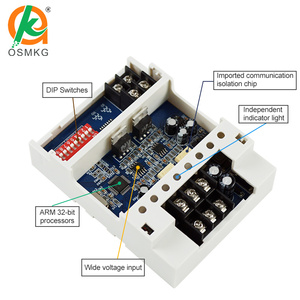 Módulo de salida analógica de 2 canales Oshangming 0-20mA 0-10V con RS485 Modbus Rtu para sensor de temperatura