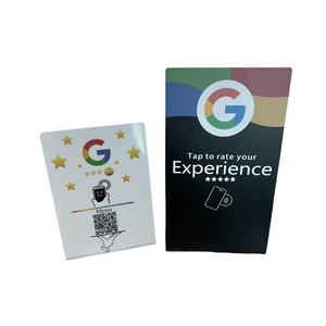 Chất lượng cao xem xét chúng tôi trên Google NFC & QR mã đứng bảng tại chỗ NFC thẻ đứng cho phương tiện truyền thông xã hội - Product Image 5