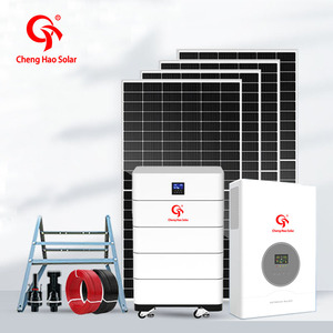 Completo uso domestico Off-Grid sistema di energia solare Kit 5-10kw MPPT PWM batteria agli ioni di litio 25kw importato sistema solare domestico - Product Image 6