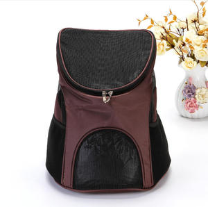Ayarlanabilir katlanabilir evcil hayvan seyahat çantası bez ve küçük hayvanlar için örgü sırt çantası kediler köpekler için yansıtıcı şerit nefes tasarım - Product Image 5