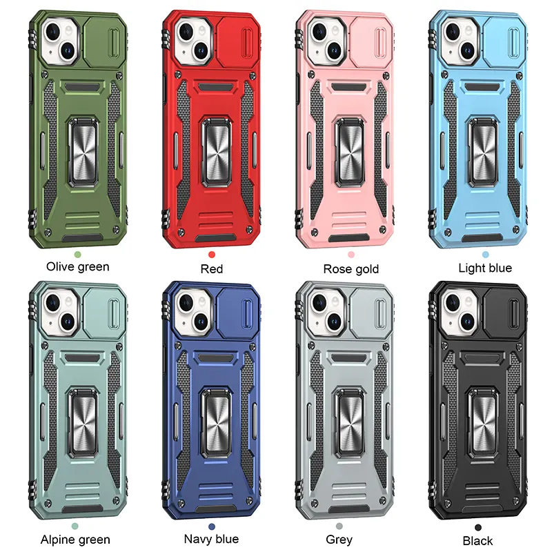 For iPhone 14 Pro Max Heavy Duty Case Shockproof Phone Case For iPhone 15 Pro Max With Kickstand