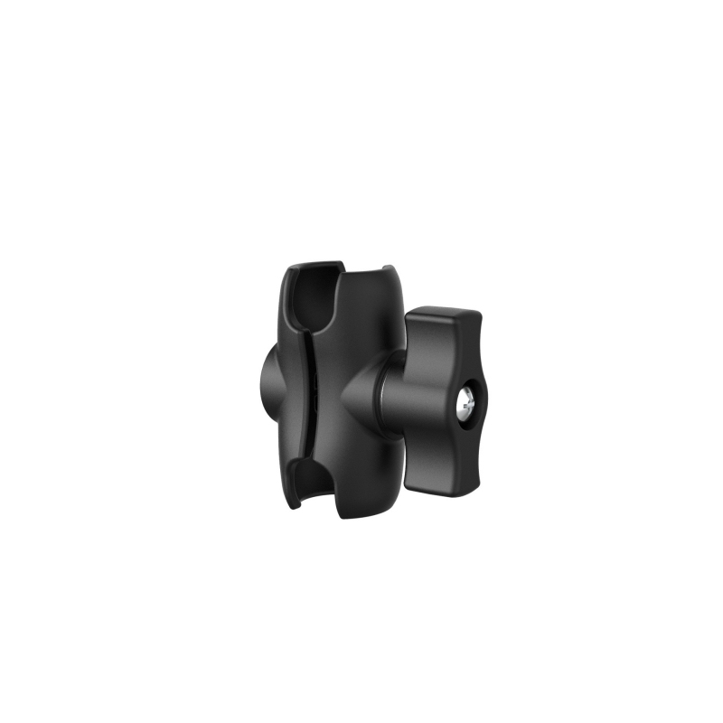 Brazo de extensión con rótula doble de 6 cm (negro)