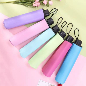 遮阳防紫外线雨伞折叠晴雨两用三折伞 - Product Image 3