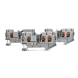Resorte de alimentación multinivel PT 4-TWIN, 3 conductores, 4mm, Push-in, doble carril DIN sin tornillo, bloque de terminales de resorte - Product Image 3