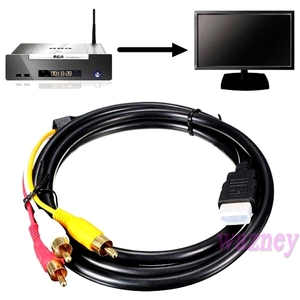 1.5米公到3 RCA 3影音视频组件转换电缆适配器，用于DVD HDTV STB 1080P - Product Image 6