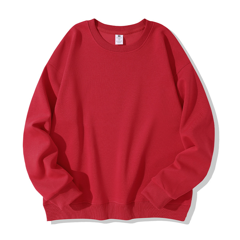Crew Neck Style-Scarlet Red