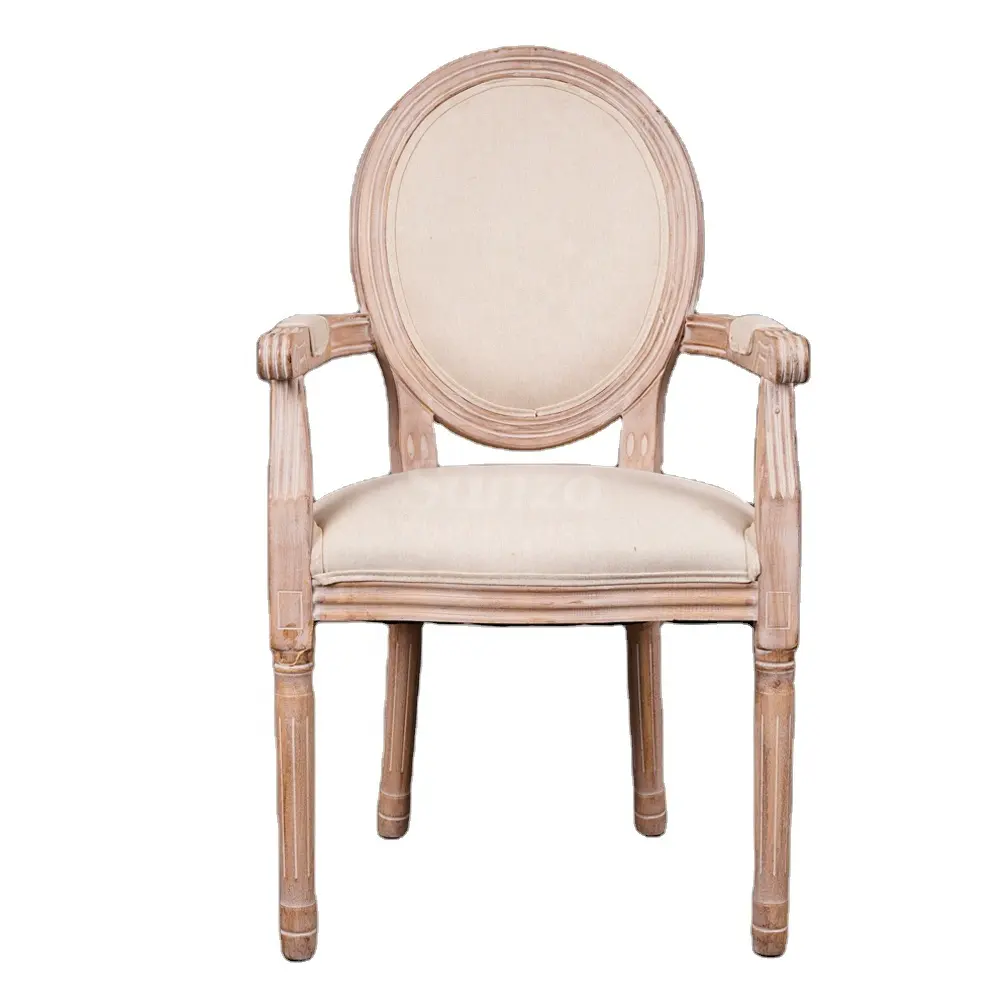 Mobiliário antigo clássico estilo francês para banquetes e jantares, cadeira Louis XVI para eventos e casamentos