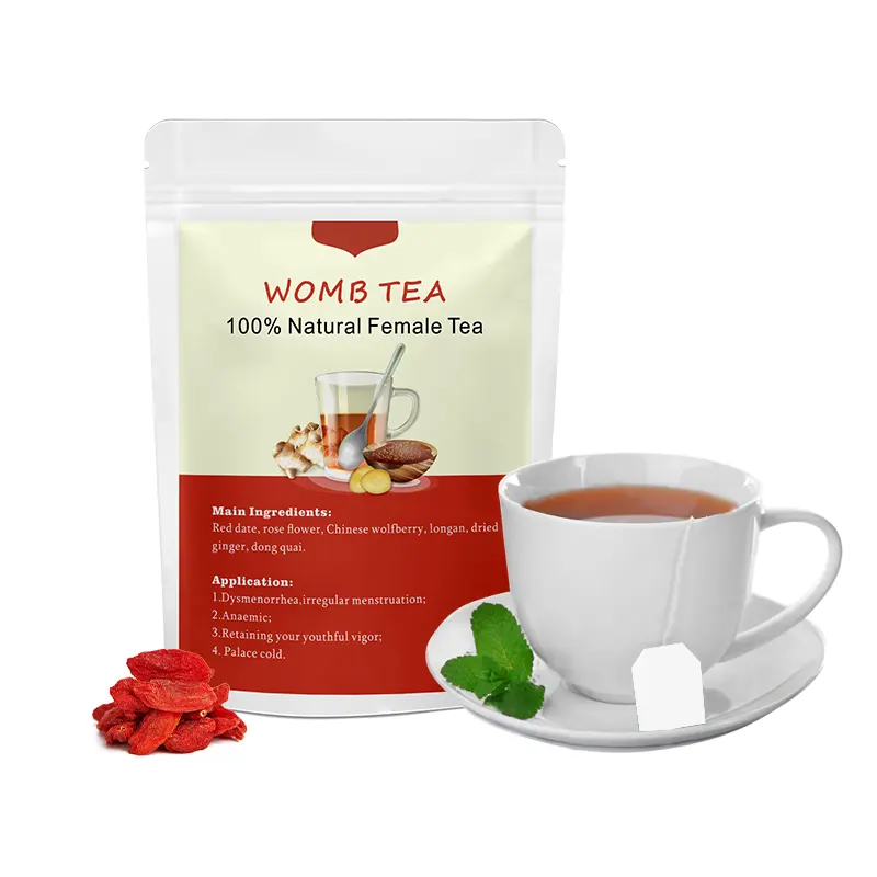 Organic tea blends for women period pain irregular menstruation womb detox tea
