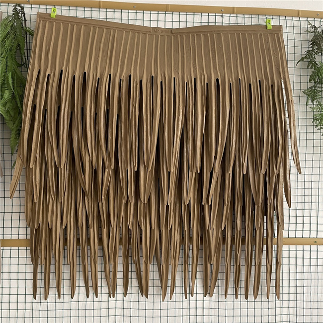 Factory Wholesale Synthetic Artificial Palm Leaves Thatch Roof Tiles With Good Quality