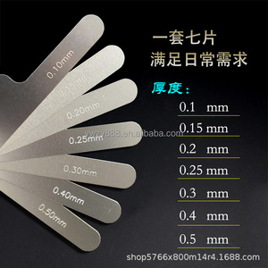 Règle de mesure interproximale OralDental Mesure de l'écart dentaire Traitement orthodontique en acier inoxydable Outil de jeu de jauge d'épaisseur - Product Image 3