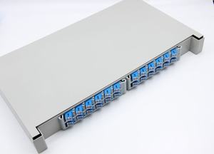 Caja de terminales de fibra óptica para rack de 12/24/48 puertos SC ST FC LC Divisor de panel de conexión de cajón Compatible con Redes 3G/4G/5G y FTTH - Product Image 3