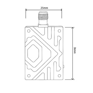 Flymind 5.8GHz 200mW FPV VTX Video <span class=keywords><strong>Transmitter</strong></span> 80ch có thể điều chỉnh 200mW điện dài phạm vi truyền tín hiệu cho máy bay không người lái - Product Image 6