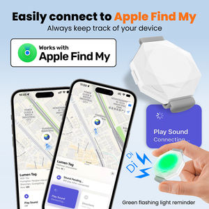 MFI Certified Mini Smart <span class=keywords><strong>Tag</strong></span> Tracker Pets Anti-Lost Built-in Alarme Key Finder Meus Airtags Encontrar Itens Rastreador com Luz LED - Product Image 4