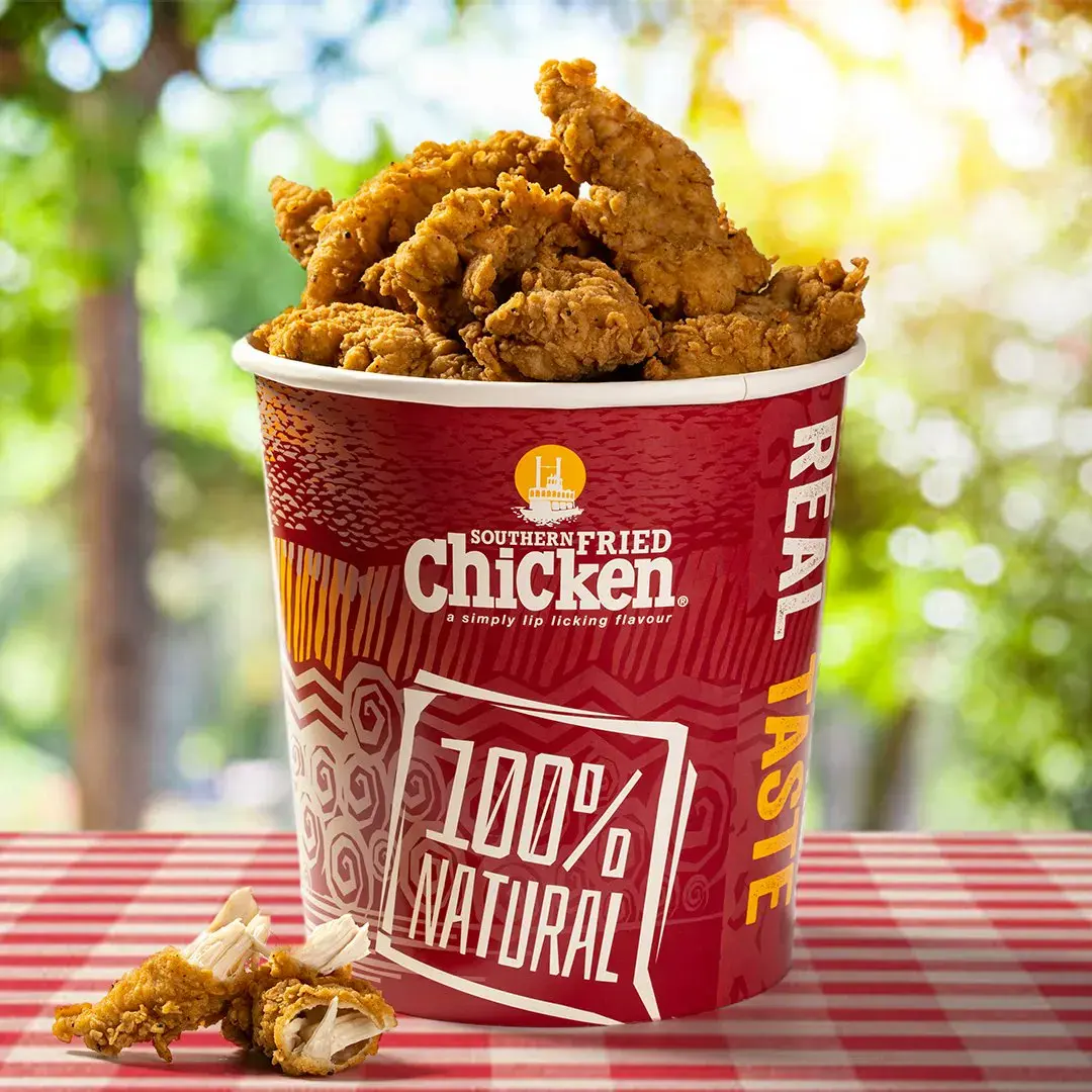 ถังใส่อาหารกล่องกระดาษใส่ไก่ทอดขนาด170ออนซ์ใช้ทิ้งได้