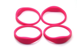Buntes wasserdichtes Silikon programmier bares NFC Kein verstellbares Armband