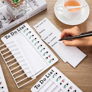 Bview Art Portable Memo To Do List Daily Routine Chore Chart Schedule Board Checklis per una gestione e una pianificazione efficienti delle attività - Product Image 3