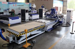 2024 vendita calda 4x8 macchina di nidificazione Router di CNC con caricamento automatico dispositivo di scarico per mobili di alta precisione macchina per la lavorazione del legno