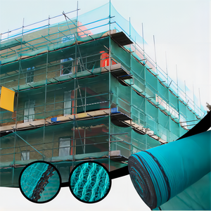 FR Pe Nets HDPE Kunststoff konstruktion Gerüst netz für Gebäudes icherheits rollen paket mit Schneid verarbeitung service - Product Image 1