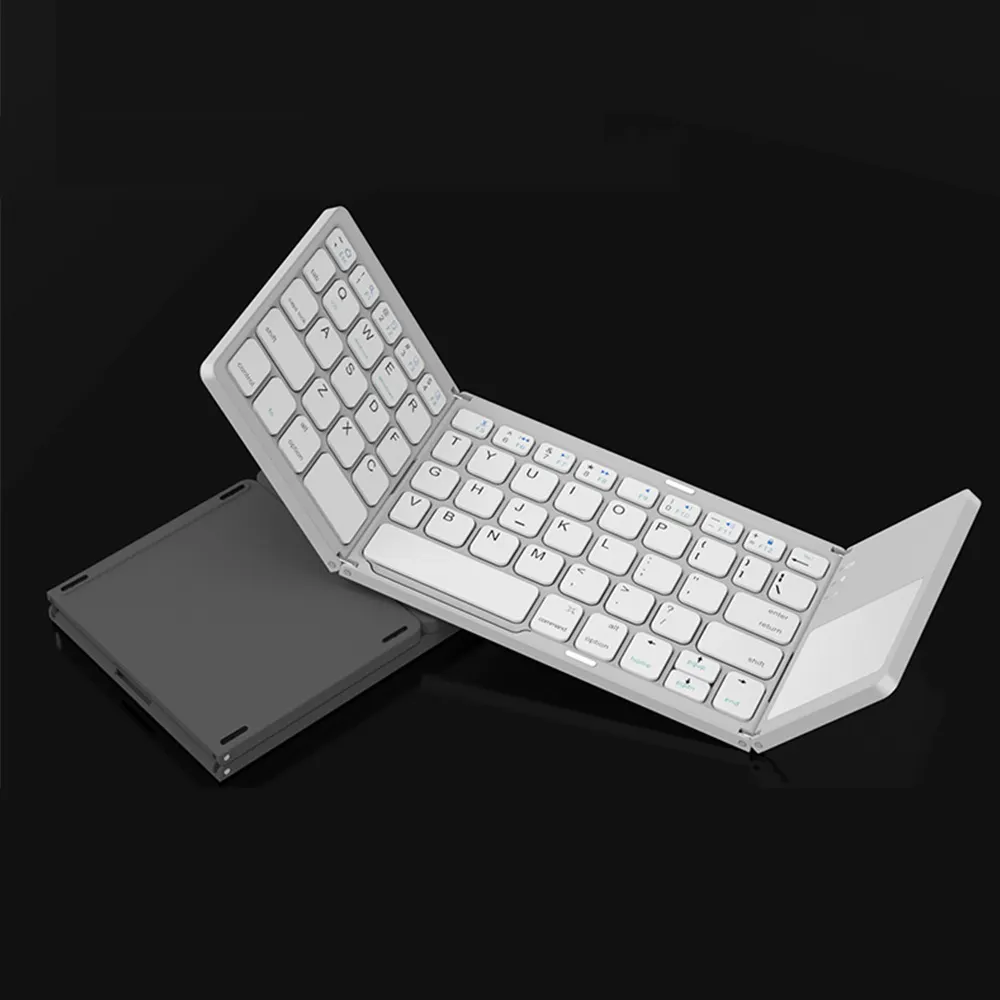 Ce rohs teclado dobravel touchpad dapat dilipat, keyboard nirkabel bluetooth tastatur mouse dan keyboard untuk apple