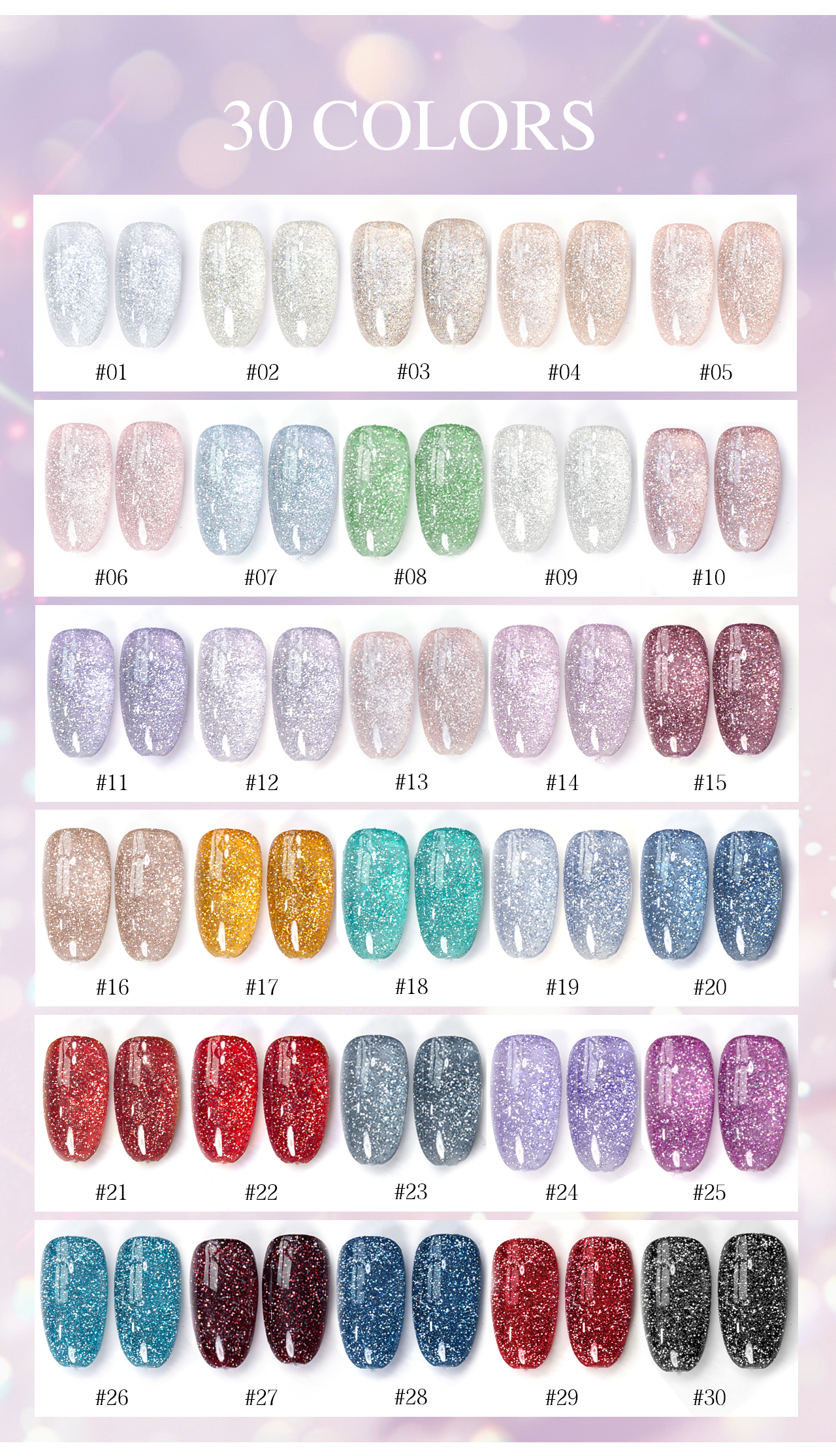 30 Colors Gel Polish Set