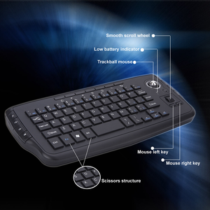 2,4G Air mouse innovación trackball teclado Mini teclado inalámbrico 2 en 1 teclado ratón conjunto para PC portátil - Product Image 3