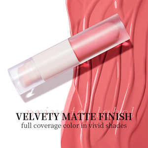 Yeni varış hiçbir Logo zulüm ücretsiz pembe göz farı dudaklar yanaklar tonu krem Blushes makyaj SPF sıvı allık ile özel Logo fırça - Product Image 4