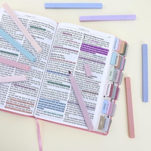 6/12 gói Hot Bán tắt tiếng tốt đẹp để mắt ánh sáng màu sắc thẩm mỹ pastel các loại màu <span class=keywords><strong>Highlighter</strong></span> Bút Đánh Dấu thiết lập cho bible Tạp Chí - Product Image 4