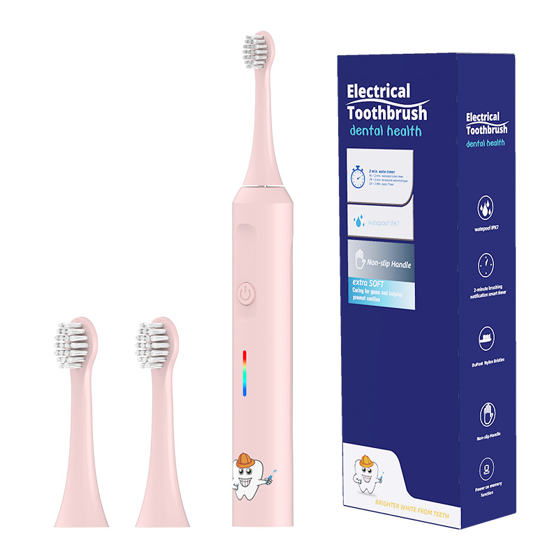 Brosse à dents sonique pour enfants 3957B - Rose