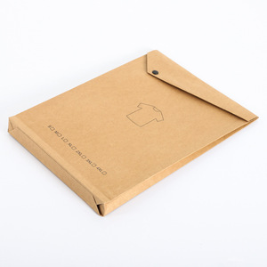 Benutzer definierte biologisch abbaubare Pappe Kraft Papiertüte <span class=keywords><strong>String</strong></span> Tie Umschlag für Kleidung Shirt