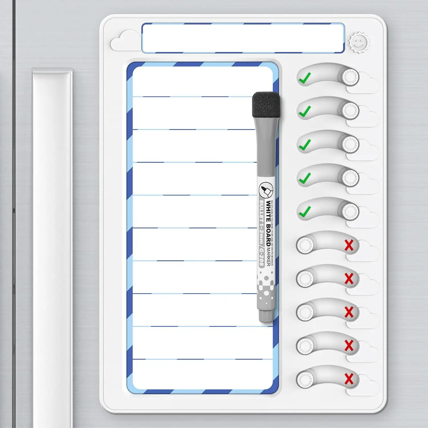 Personalizada Venta caliente magnética Memo Planer Board My Checklist tareas
