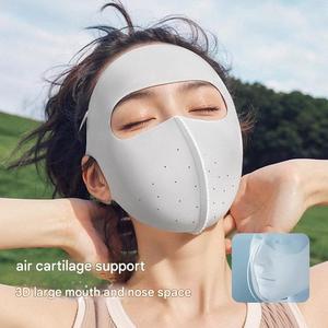 夏季防紫外线面罩带松紧带可重复使用透气全面罩户外散热面罩 - Product Image 2