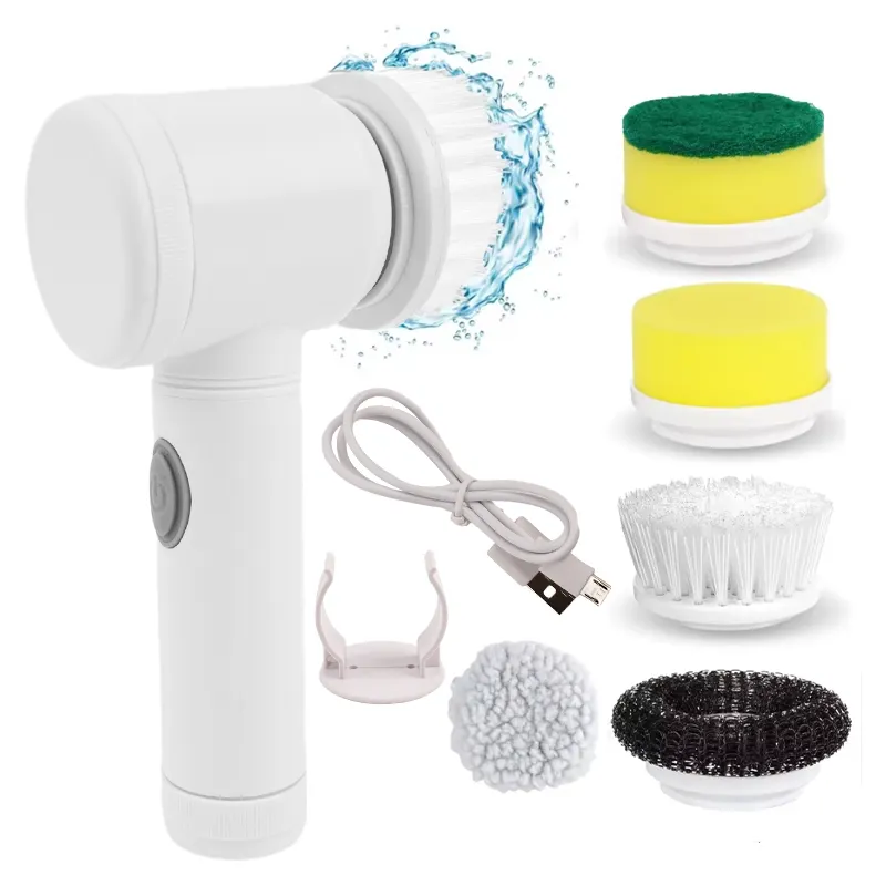 Wholesale Kitchen Dishwashing Brush Sink Cleaner Bathroom Bathtub Clean Brush Spin Scrubber Electric Cleaning Brush