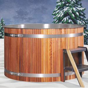 Vrijstaande Cederhouten Spa Bad Stoomdouche Hot Tub Met Bad Houten Vat Bad Te Koop - Product Image 4