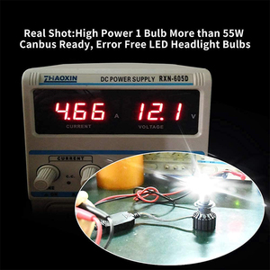 LEDライトH1 H4 H7 H11 9005 9006 LEDヘッドライト2025,カスタマイズ6500K 3570チップ - Product Image 6