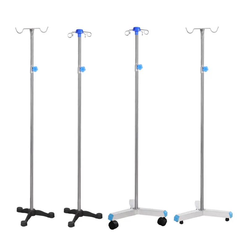 High Quality Hospital Furniture Stainless Steel Infusion Drip IV Stand