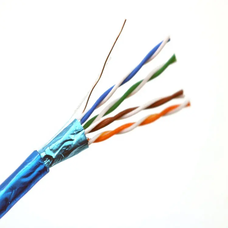 カスタマイズケーブル卸売CMR CMP CM SFTP/FTP CAT5Eケーブルソリッド0.5mm 24awg 305M 1000FT FTP Cat5ケーブル