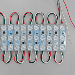 Voll farbiges 12-V-LED-Modul RGB 1.2W SMD3030 WS2811 3-Licht-Logo mit wasserdichtem Objektiv IP68 - Product Image 3