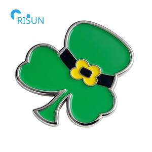 Tùy chỉnh Ireland Irish cờ Cỏ Ba Lá St. Paddy của ngày ve áo pins phù hiệu trâm cài tùy chỉnh St. Paddy của ngày men Pin - Product Image 4