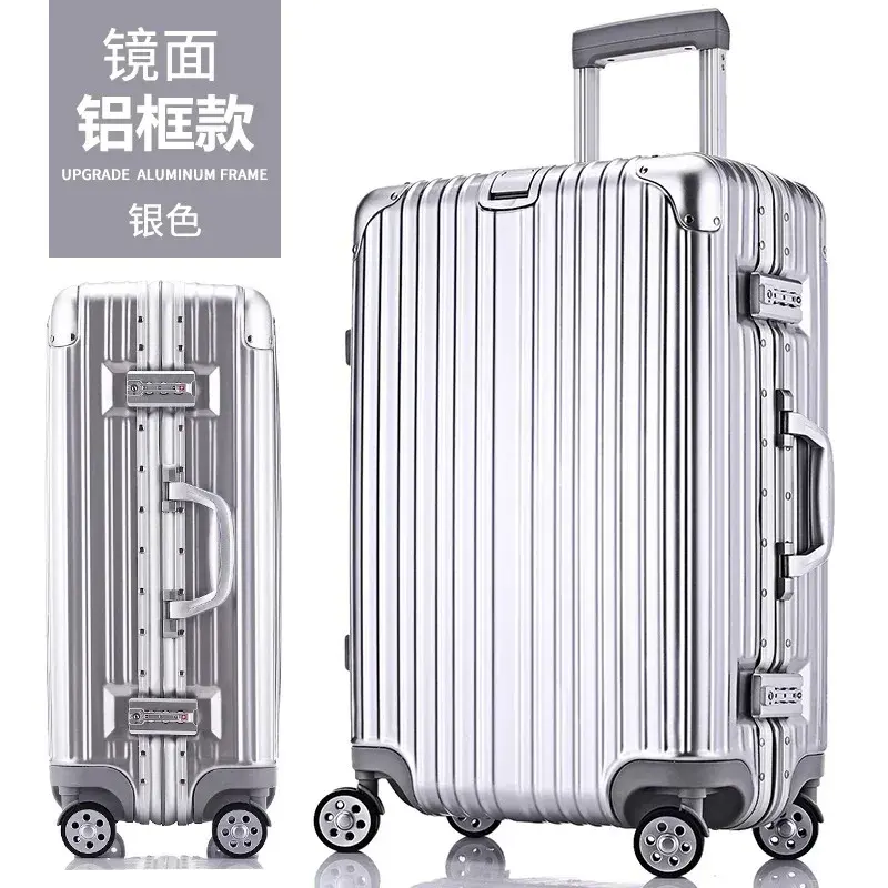 Bagaglio da viaggio porta sulla valigia bagaglio rigido con ruote Spinner Password leggera