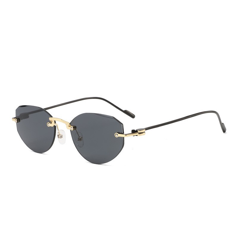 Monture noire, verres gris