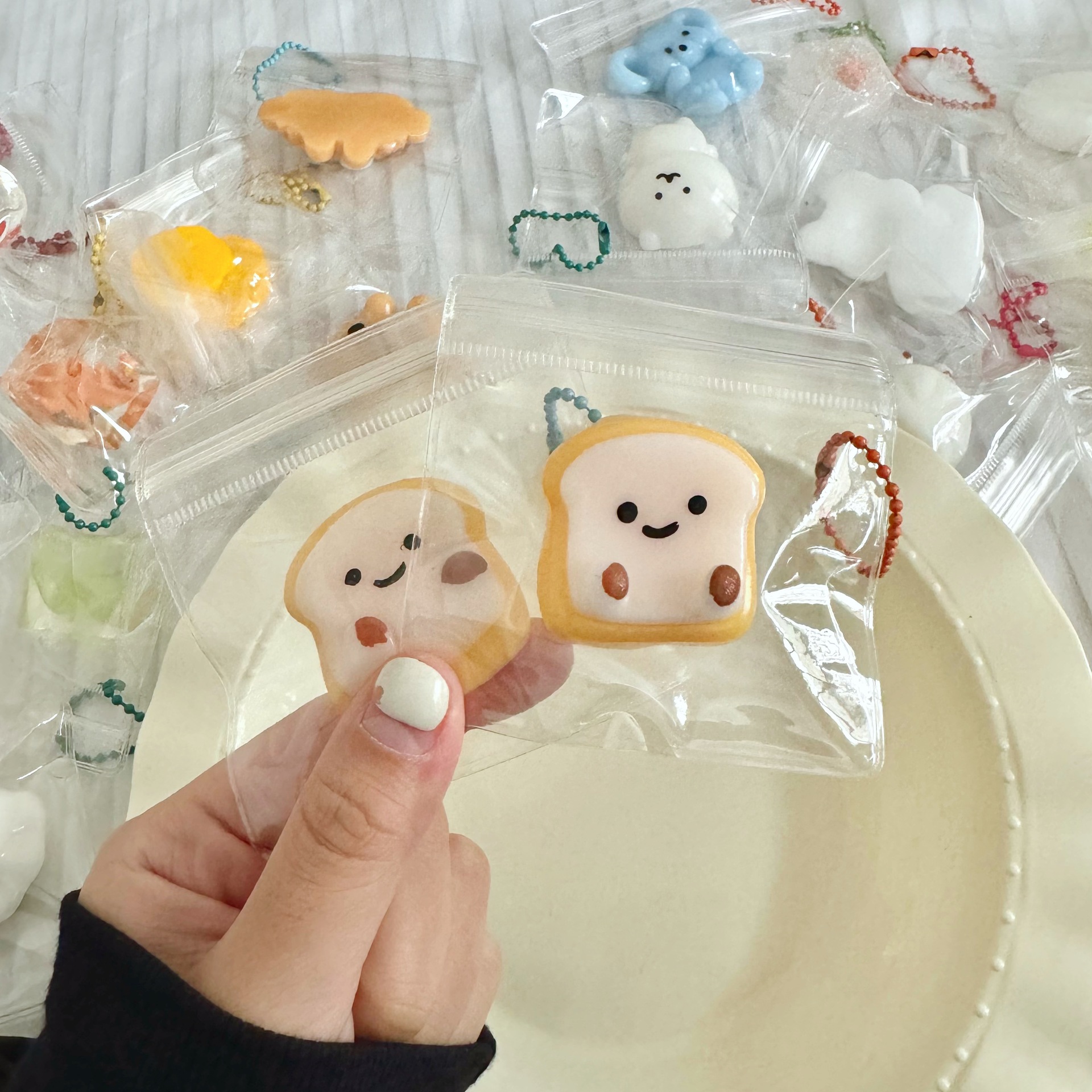 Toast con faccina sorridente