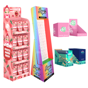 Tùy chỉnh bán lẻ Kẹo giấy kệ trưng bày Khuyến Mãi Miễn phí đứng <span class=keywords><strong>POS</strong></span> tầng sóng đứng Pop Up hiển thị các tông đứng - Product Image 1