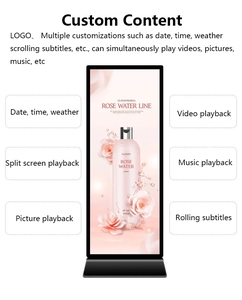 75 85 Zoll Indoor-Touchscreen LCD-Werbung Totem vertikale Kiosk CMS-Software LED-Anzeige Digital Signage und Displays - Product Image 2