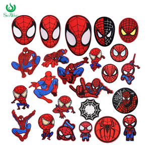 טלאי עכביש מגניב באינטרנט רקום, ברזל בסגנון קומיקס על טלאים בד, תרמיל גב - Product Image 1