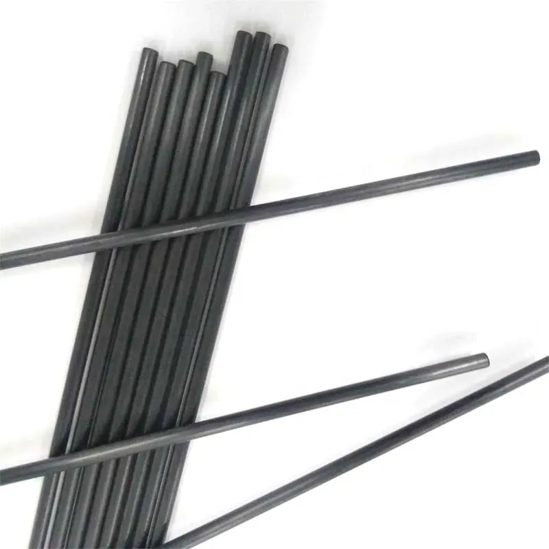 Varillas sólidas de fibra de carbono pultruidas de 4mm, 4,5mm, 5mm, 5,5mm, 6mm para rastrillos eléctricos de cosechadora de aceitunas