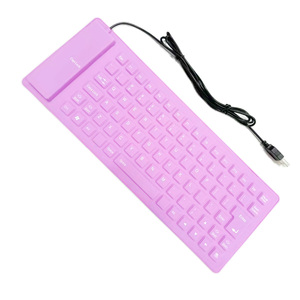 Teclado de silicona suave, teclado suave con cable silencioso, antisalpicaduras - Product Image 6