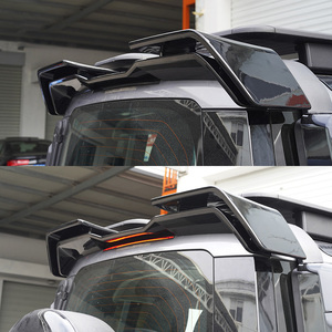 Cam elyaf arka bagaj dudak kanat Ducktail çatı yüksek Land rover defender için Kick Spoiler arka çatı spoileri 2022 2023 - Product Image 4