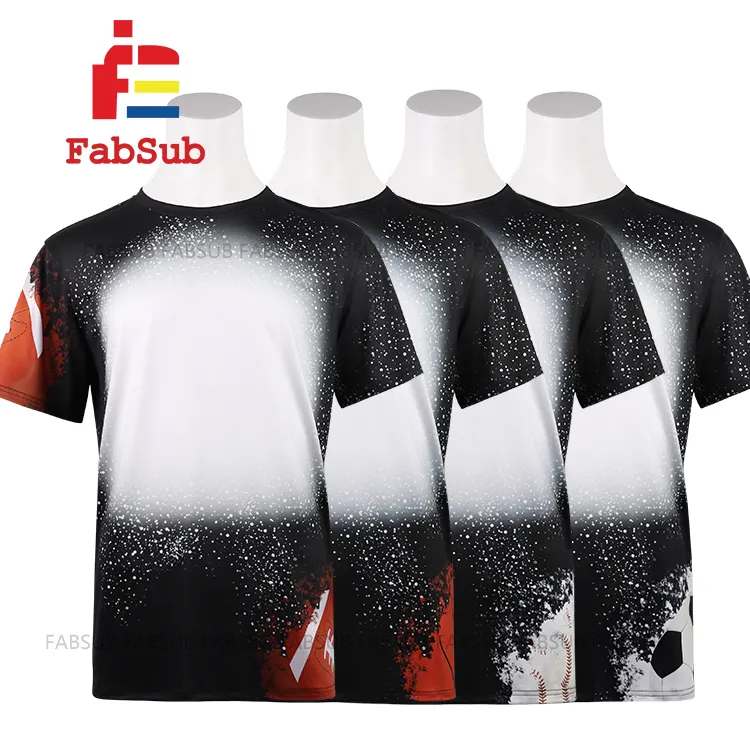 Nuevo diseño Jersey fútbol baloncesto voleibol jugador de tenis camiseta algodón sensación poliéster sublimación en blanco camisetas para hombre