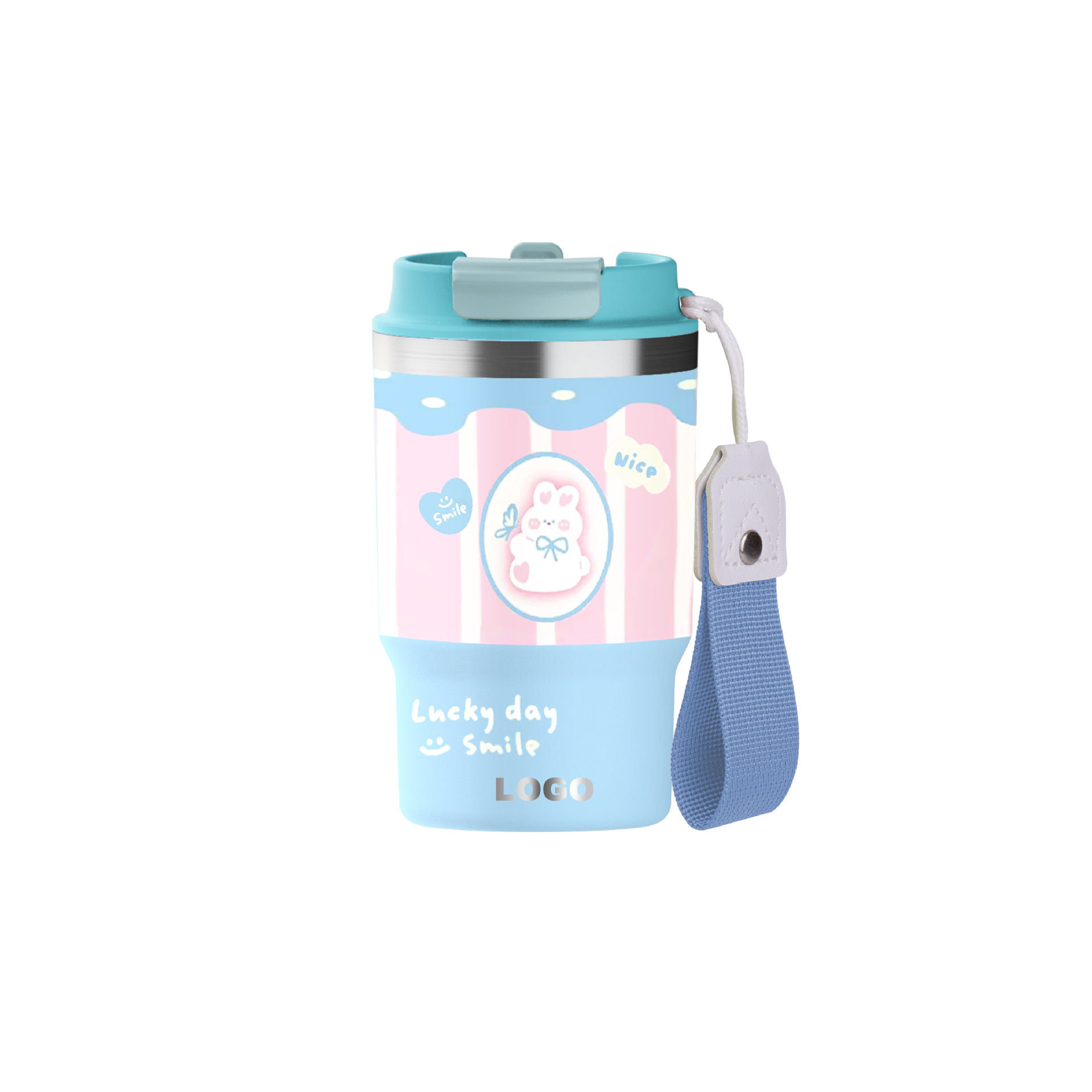 blue(Bunny lucky day coffee cup)
